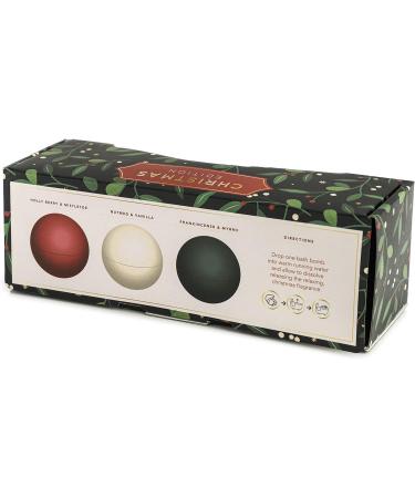 Puckator Set of 3 Christmas Festive Floral Botanicals Bath Bombs - Birthday Gifts for Mum or Her - Gifts for Girls - Bath Bomb for Women - Spiritual Self Care Gifts for Women Bathbombs - Accessories - Buy Online on GoSupps.com