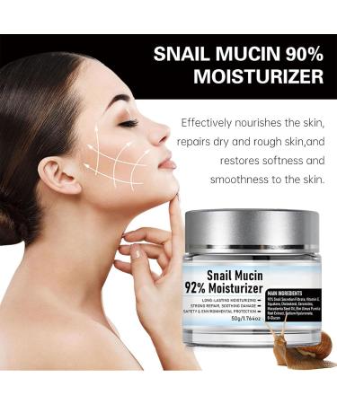 Snail Mucin 92% Moisturizer Gel Cream - Hydrating Face Cream for Dry & Sensitive Skin | 50g - Buy Online on GoSupps.com