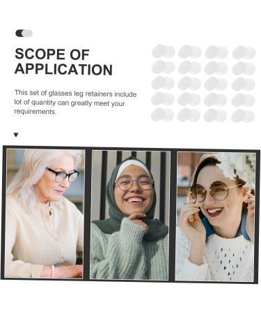 UONLYTECH 80 STK Anti-Slip Cover for Glasses | Silicone Handles & Ear Brass Tools | Slipproof Gel Sock Clip - Oval 1.4x0.6 | International Shipping Available - Buy Online on GoSupps.com