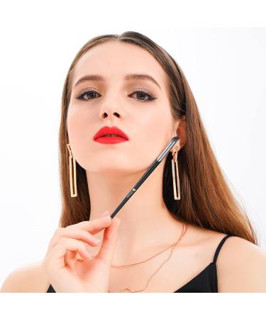 Ducare Mini Concealer Brush for Under Eye & Nose Contour | Angled Thin Slanted Makeup Brush for Dark Circles & Puffiness - Black - Buy Online on GoSupps.com
