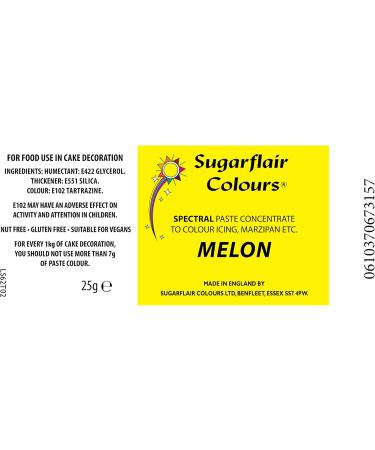 5 x Sugarflair 25g Melon Spectral Paste Gel Edible Food Colour for Cake Icing - Buy Online on GoSupps.com