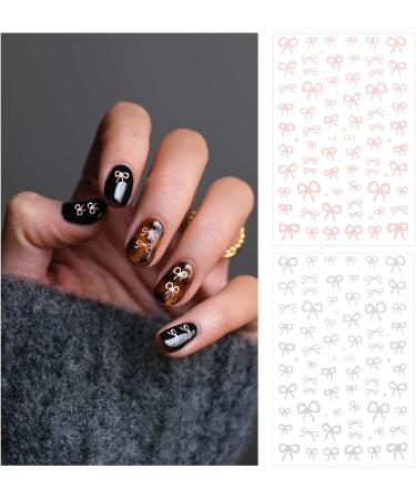 6 Sheets Bow Nail Stickers for Women Self-Adhesive 3D Bowknot Nail Stickers Bow Nail Decals for Gel Nail Design Decoration Home Salon (6 Colors) - Buy Online on GoSupps.com