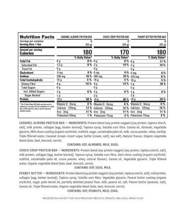 Smart for Life High Protein Low Sugar Bar Variety Pack - 18 Ct - Gluten Free - Caramel Almond, Chocolate, Peanut Butter - Meal Replacement Bars - Cookie Diet Friendly - Non-GMO - Buy Online on GoSupps.com