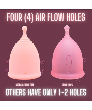 Adorable Pink Menstrual Starter Kit | Comfortable Reusable Menstrual Cup with Travel Storage Bag (S Pink) - Shop Now - Buy Online on GoSupps.com