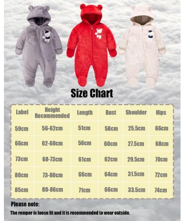 JiAmy Baby Hooded Romper Fleece Snowsuit Jumpsuit | Yellow | 9-12 Months - Buy Online on GoSupps.com