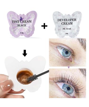 Libeauty Eyelash Black Color Kit | Semi-Permanent Hair Color for Lashes & Brows | Instant Voluminous Eyebrow Coloring Sachet - Buy Online on GoSupps.com