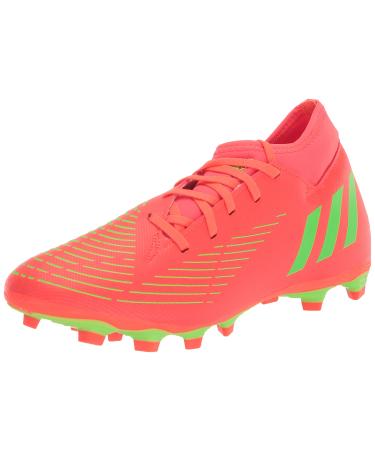 adidas Unisex-Adult Edge.4 Predator Flexible Ground Soccer Shoe 6.5 Women/6.5 Men Solar Red/Solar Green/Black (Sock)