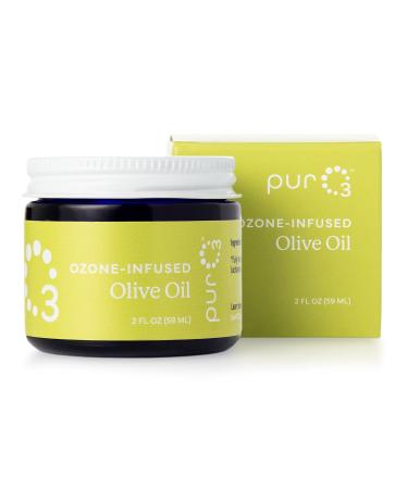 PurO3 Fully Ozonated Olive Oil - 2 Oz Glass Jar - 100% Ozonated (1 Pack) - Buy Online on GoSupps.com