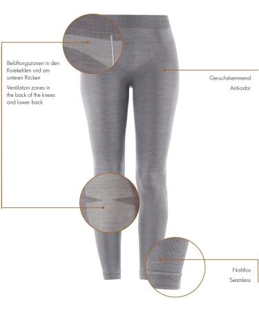 Falke Women's Wool-Tech Long Underpants | Cold Weather Sports | Breathable Odor-Controling Climate-Regulating Black (Size L) - Buy Online on GoSupps.com