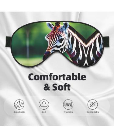 SSIMOO Zebra & Giraffe Print Eye Mask - Double-Sided Soft Light Blocking for Better Sleep - International Shipping Available - Buy Online on GoSupps.com