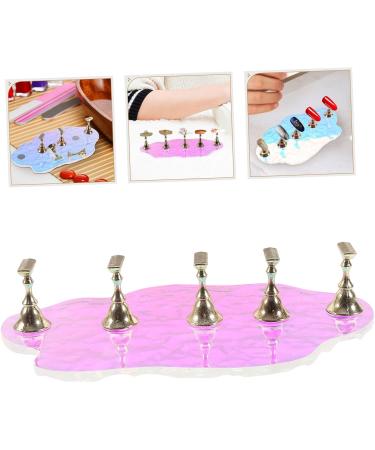 1 Set nail tools press on nails holder press on artificial nails holder press on nails stand nail display stand press on false nails holder nail holder Metal nail frame manicure - Buy Online on GoSupps.com