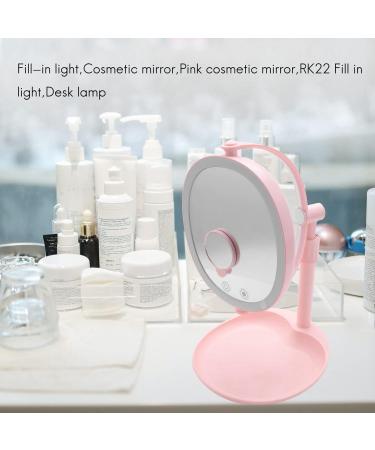 LED Selfie Flash Light RK22 Fill Lighter with Makeup Mirror Magnifying Mirror Press Button 180 Rotary Stand Bed Lamp for Women - Buy Online on GoSupps.com