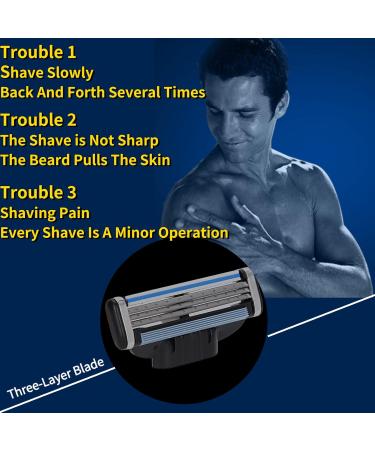 16pcs Razor Blade Refills for Manual Razor - Premium Quality Men's Shaving Blades - International Shipping Available - Buy Online on GoSupps.com
