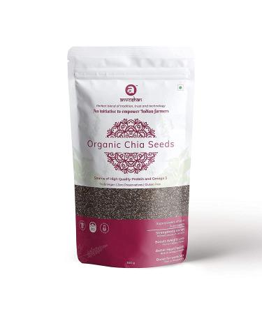 READ QURA Organic Chia Seed Unroasted USDA Certified Weight Loss Management Rich in omega3 fatty acids 300gms pouch