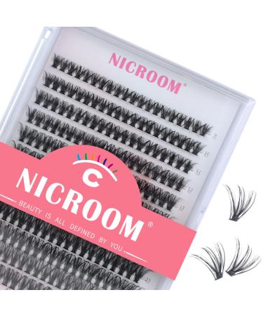 Lash Clusters 240pcs Individual Lashes 40D 0.07D Curl 9-16mm DIY Eyelash Extension Mixed Tray Faux Mink Wispy Soft&Natural Cluster Lashes False Eyelashes(40D-0.07D-9-16mm) 40D-0.07D-9-16mm mix9-18