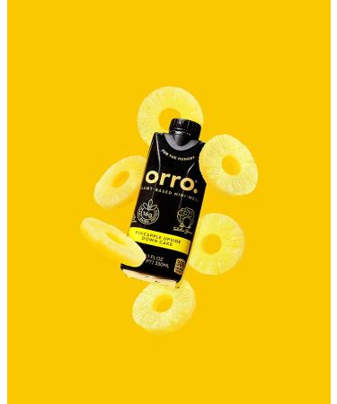 Orro Pineapple Upside Down Cake Plant-Based Meal Replacement Drink - 16g Protein, 23 Vitamins, No Soy, Dairy, Artificial Sweeteners - Buy Online on GoSupps.com