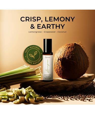 Lemongrass & Peppermint Roll On Set - Essential Oils Aromatherapy Roll On with Essential Oil Set - 2x0.34 fl oz - Gya Labs - Buy Online on GoSupps.com