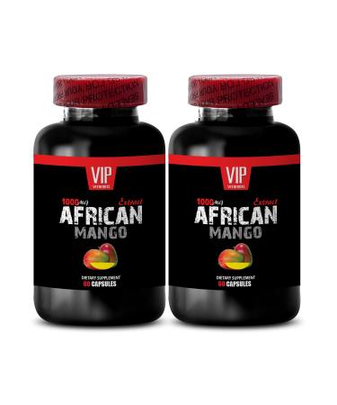 Best African Mango Seed Extract - Pure African Mango 1000mg 4: 1 Extract - African Mango African mango cleanse African mango extract African mango seed extract Organic African mango 2 Bot 120 Cap