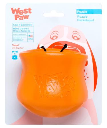 Zogoflex West PAW JUGUETE TOPPL L 10CM MANDARINA One size orange - tangerine orange