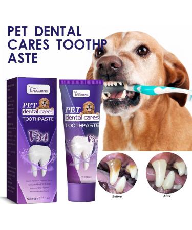 Cat Toothpaste Freshens Breath Cleaning Dog Pet Toothpaste - Safe and Effective Cat Oral Care Toothpaste for Dogs and Pets Frifer - Buy Online on GoSupps.com