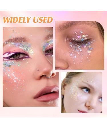 Buy Boobeen Glitter Cream Eyeshadow Gel | Long Lasting Chunky Glitter for Face & Body | Sparkling Makeup for Festivals & Parties - International Shipping Available - Buy Online on GoSupps.com