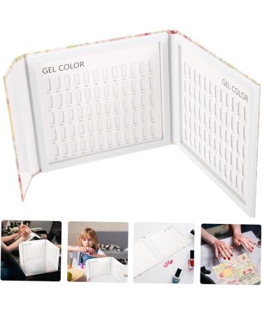 SOESFOUFU 1pc Nail Color Book U as Postizas Nail Polish Display Chart Nail Dip Powder Nail Gel Polish Display Nail Stuff Canning Kit 160-color Nail Color Plate White Canned Graphics Card The - Buy Online on GoSupps.com