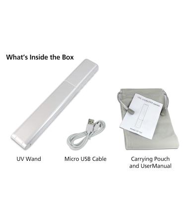 UVWANDX Portable UV Sanitizer Wand with 20 UVC Lights - Rechargeable & Foldable for Home, Work, and Travel - Kills 99% of Viruses, Germs, & Bacteria - Buy Online on GoSupps.com