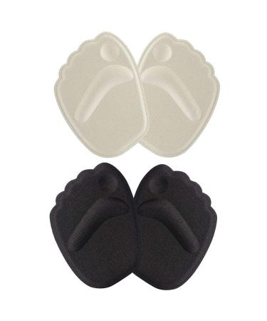 Thick ball of foot pillows 2 pair of anti-slip-gel metatarsal foot pads blister prevention and improve shoes to big for women foot care tools reusable