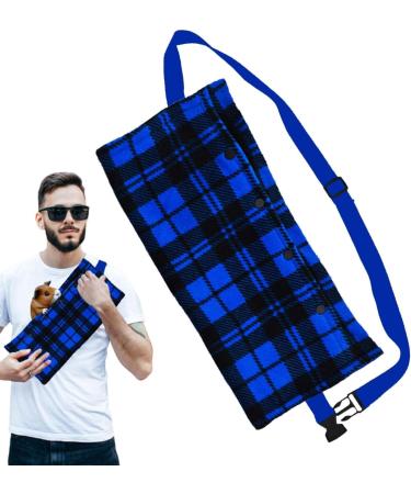 Rianpesn Bearded Dragon Travel Carrier - Breathable Sling Carrier with Adjustable Strap | Portable Crawl Pet Carrying Travel Bag Carrier for Small Reptile Chameleon Frog blue - Buy Online on GoSupps.com