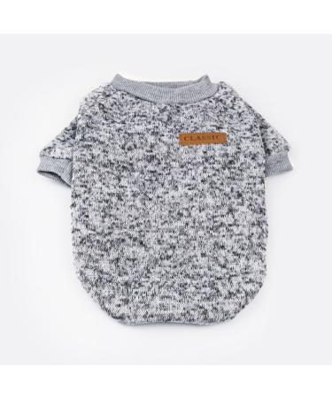 Idepet Pet Cat & Dog Sweater - Warm Fleece Coat for Small Medium & Large Dogs - Pink & Gray - Buy Online on GoSupps.com