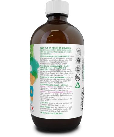 ORGANIKA Kids Liquid Calcium 450 ML - Buy Online on GoSupps.com
