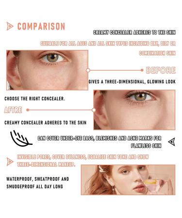 15 Colors Concealer Makeup Palette - Full Coverage Color Corrector & Contour Cream with Foundation Brush | Shop Internationally - Buy Online on GoSupps.com