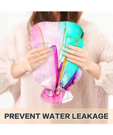 Bright Smoke Marble Hot Water Bottle | 2L Soft Plush Cover | Winter Warmth for Kids Men & Women - Buy Online on GoSupps.com