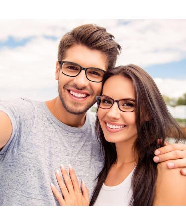 ACWOO Blue Light Filter Glasses 4-Set | Anti Blue Light Vintage PC Gaming Glasses for Men & Women - Transparent Leopard Blue Black - Buy Online on GoSupps.com