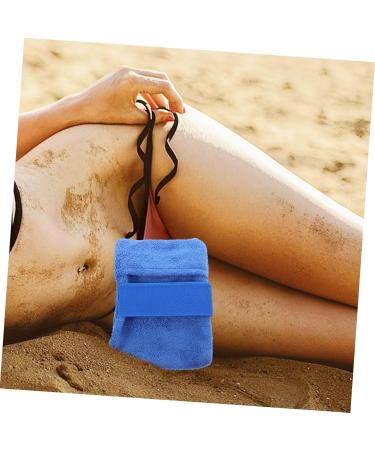 FOMIYES de d capage du sable jouets de sable pochette tanche fourre-tout tanche d'essuyage de sable accessoire de plage pour le sable dessableur de plage velours Blue - Buy Online on GoSupps.com
