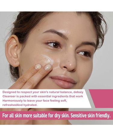 Rose Non-Foaming Hydrating Facial Cleanser with Ceramides - 16 FL OZ | Gentle Makeup Remover for Women | Family-Friendly Hydration & Purification - Buy Online on GoSupps.com