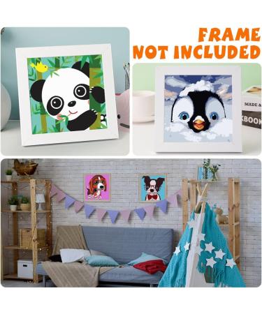 Labeol 4 Paint by Numbers Kit for Kids and Adults - DIY Acrylic Oil Painting Set - Beginner Crafts - Perfect Gift Decor - 8x8 (Chic) - Buy Online on GoSupps.com