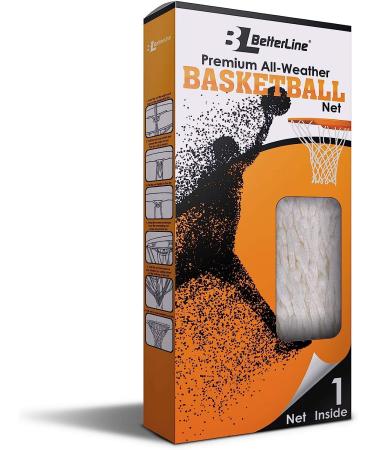 Betterline Heavy Duty Basketball Net Replacement - All Weather Anti Whip Net for Standard 12-Loop Hoop Rims - White - Buy Online on GoSupps.com