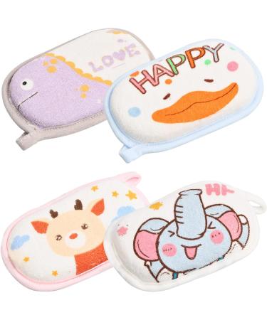Cozlly 4PCS Soft Cotton Baby Bath Sponges - Gentle Bath Wash for Newborns, Infants, and Toddlers - Buy Online on GoSupps.com