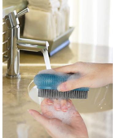 DAYGOS Nail Brush for Cleaning Fingernails - Long-Lasting Hand Scrubber with Stiff Bristles - Ideal for Men & Mechanics - White Water Drop Brush - 1pcs - Buy Online on GoSupps.com