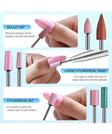 ZEJIANG Ceramic Nail Drill Bits - Manicure Pedicure Tool Replacement Head - Buy Online on GoSupps.com