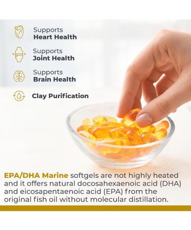 Premier Research Labs EPA DHA Marine Softgels - Omega 3 Fish Oil EPA DHA Omega 3 Supplement Fatty Acids for Women & Men Natural - 90 Softgel Capsules - Buy Online on GoSupps.com