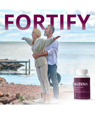 Nuzena 1200mg Resveratrol Supplement Capsules - Made in USA - Immune System Booster & Anti-Aging Support - Extra Strength Formula for Health & Heart - 60 Capsules - Buy Online on GoSupps.com