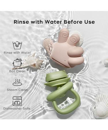 Buy Green Finger Baby Teething Toys - Silicone Rattles for 3-12 Months | Best Teething Relief Chew Toys - Buy Online on GoSupps.com