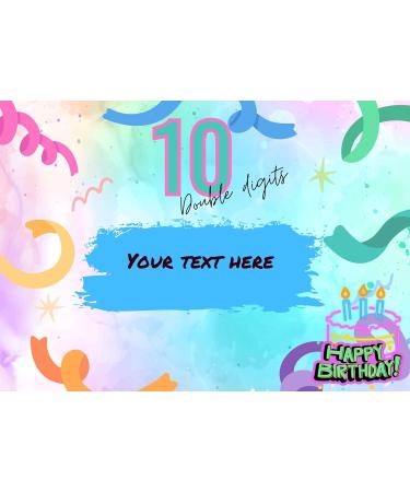 Personalised 10 double digits birthday sweet box | 10th birthday|Tenth birthday gift| 10th birthday gift| 10th birthday present|Personalised 10th birthday| - Buy Online on GoSupps.com