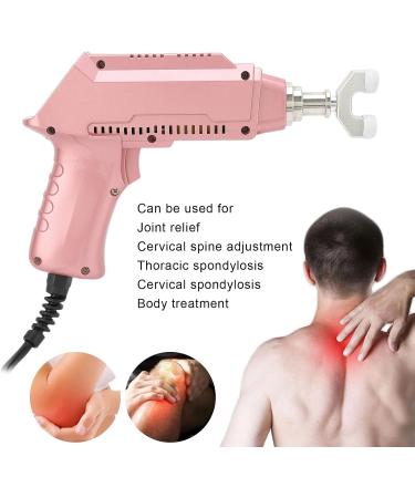 Electrical Spine Massage Device - Body Relaxation & Chiropractic Tool with 6 Interchangeable Heads (Rose Gold) - EU Shipping Available - Buy Online on GoSupps.com