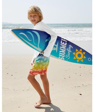 BesserBay Boys UV Shirt Long Sleeve Hood UPF50+ Rashguard - Kids Size 120-160 - White 150 | International Shipping Available - Buy Online on GoSupps.com