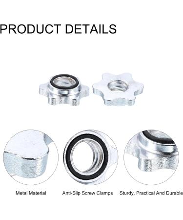 QUARKZMAN Dumbbell Lock Screw Clamps - 28mm Non-Slip Locking Clamps for Weights | Set of 4 - Perfect for Secure Workouts - Buy Online on GoSupps.com