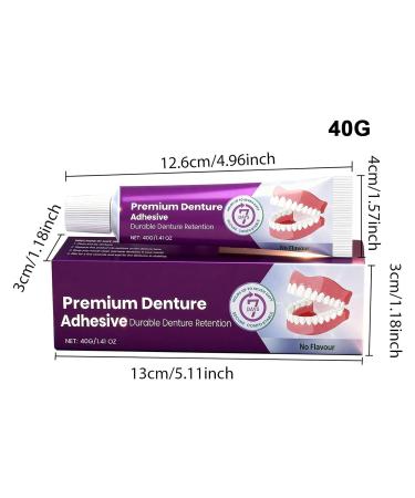 Denture Adhesive 40g Repair Pad and Sealant Denture Fixative For Daily Use by Women and Adults with Full or - Buy Online on GoSupps.com