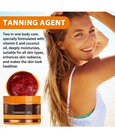Luxury Intensive Tanning Gel Natural Tanning Accelerator Cream Gel For Sunbeds & Outdoor Sun(2PCS) - Buy Online on GoSupps.com